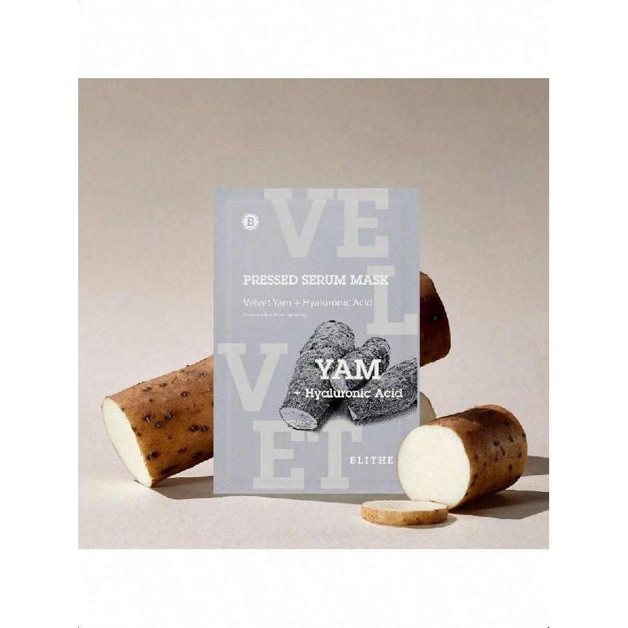 Blithe Brightening Hydrogel Mask Pressed Serum Mask Velvet Yam Korean Sheet Mask  5ea - Brightening Hydrogel Mask Skin Care Hydrating