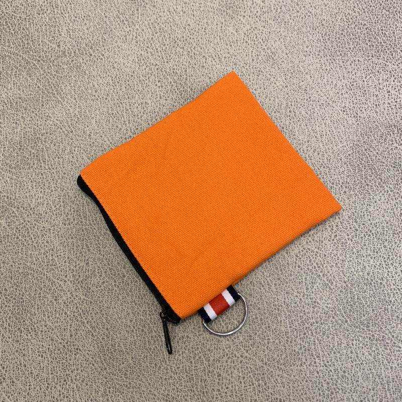 

DIY Blank Hand-painted Canvas Bag Pure Zipper Coin Key Bag Money Pocket Women Men Hand-held Coin Purse Small Wallet