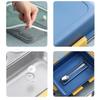 RSINC 3 Compartment Stainless Steel Lunch Boxes for Boys | Office Vaccum Tiffin Box for Women Leak Proof Snack  (Assorte Color) Lunch Box 750 Ml