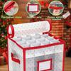 Convenient 64-Compartment Christmas Decoration Ball Storage Box Foldable Multi-Functional Storage Bag with Dividers Organizer