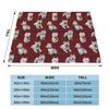The Scottish Terrier Fleece Throw Blanket Scottie Dog Tartan Skye Blanket for Bedding Car Super Soft Bedroom Quilt