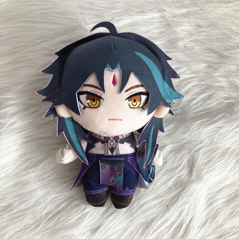 20cm Anime-Charakter Plüschpuppe mit Kleidung Weiches Niedliches Stofftier Spielzubehör Geschenk
