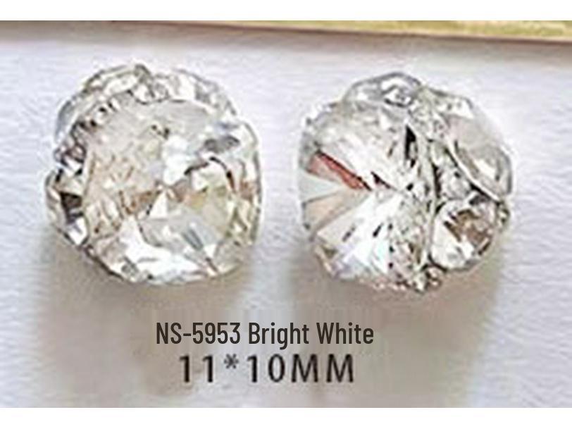 Luxury Square Manicure Accessories with Handmade Stacked Rhinestones - Super Shiny Crystal Nail Art