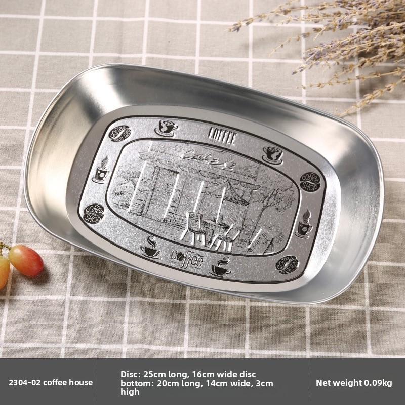 

Three-dimensional engraving~ American retro tinplate tray