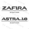 3D Chrome Metal Car Rear Trunk Fender Side Emblem Sticker For Opel ASTRA 1.6 Zafira Logo H G Corsa Astra Antara Accessories