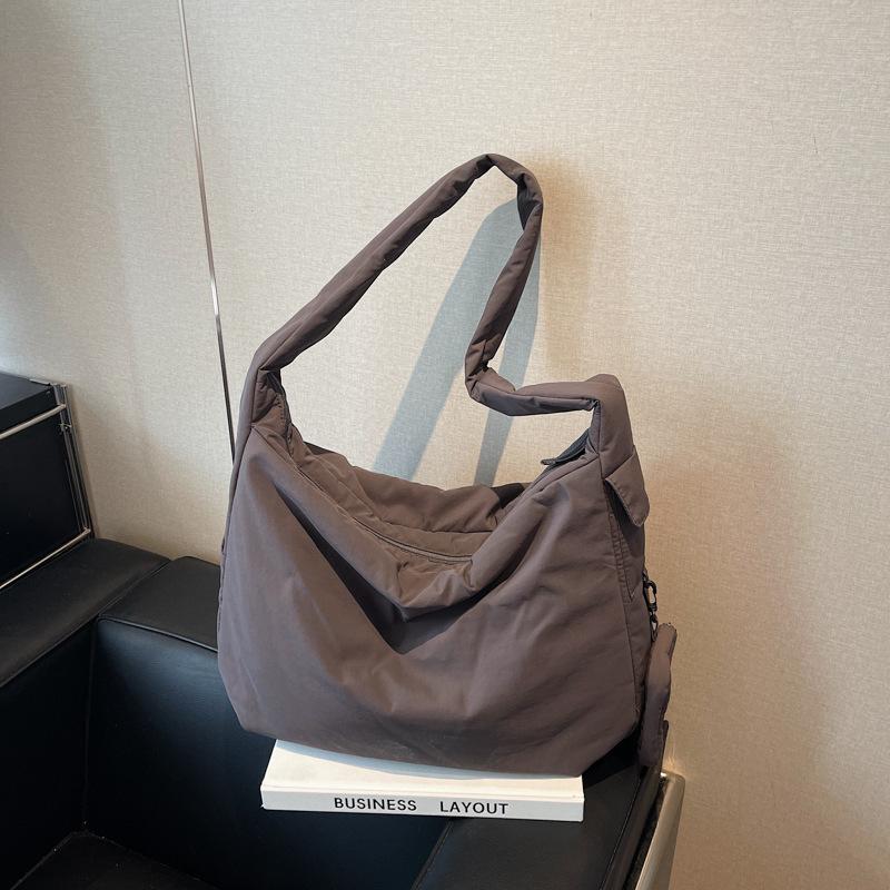 Canvas Bag Lazy Wind 2025 New Large-capacity Bag Women's Casual Shoulder Messenger Bag Class Tote Bag