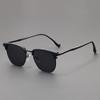 Retro Browline Sunglasses for Men Women UV400 Protection Polarized Square Cat Eye Shades for Driving Beach Daily Use Eyeglasses