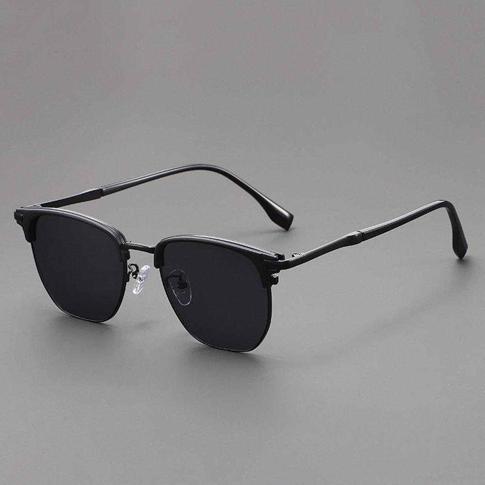 Retro Browline Sunglasses for Men Women UV400 Protection Polarized Square Cat Eye Shades for Driving Beach Daily Use Eyeglasses