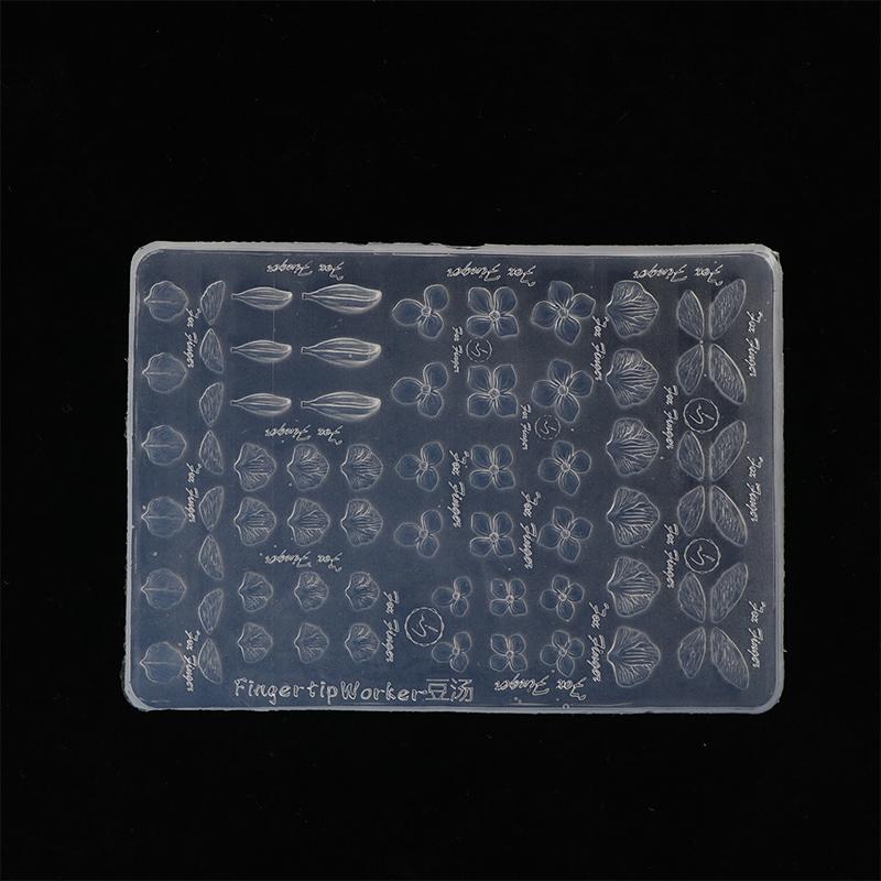 3D Silicone Flower Nail Carving Mold Butterfly Stamping Plate Nails Stencils Blossom Nail Template Thin And Washable