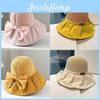 Sun Protection Foldable Sun Hat With Large Brim And Bow For Women Summer Sunshade Accessory