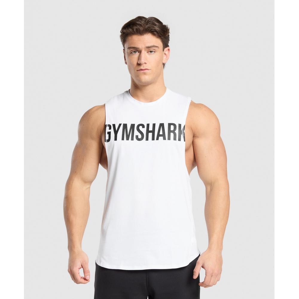 

Gymshark Prime Drop Arm Tank Белый A2c5w Wb57 S