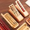 Single Double Handmade Fountain Pen Gift Box Wooden Pen Case Ballpoint Collection Box for Business School Supplies Stationery