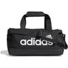 adidas Essentials Logo Duffel Bag 60159 Black/White 30L Travel Gym Bag