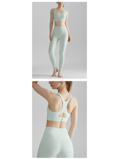 CD High-Impact Sports Bra: Shockproof, Antibacterial, One-Piece Design with Adjustable Straps