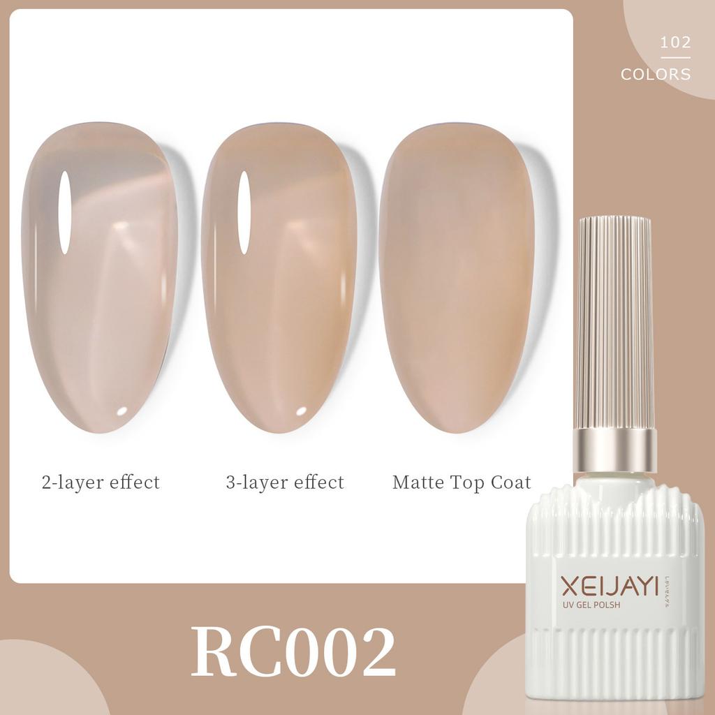 New Trendy 102 Colors of Long-lasting Gel Nail Polish for Women, Suitable for Professional Nail Salons.