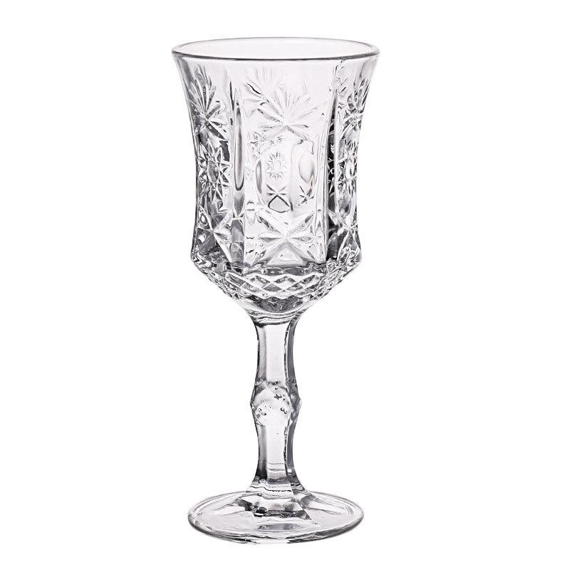 2ks 100ml evropský křišťálový vyřezávaný pohár kreativní průhledný zadní sklenice retro embed šampaňské zmrzlina džus studený nápoj pohár