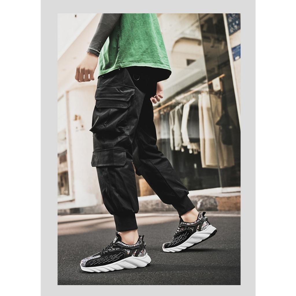 Men's Running Sports Single Shoes, Mesh Breathable Men's Shoes Korean Fashion Trend Casual Shoes