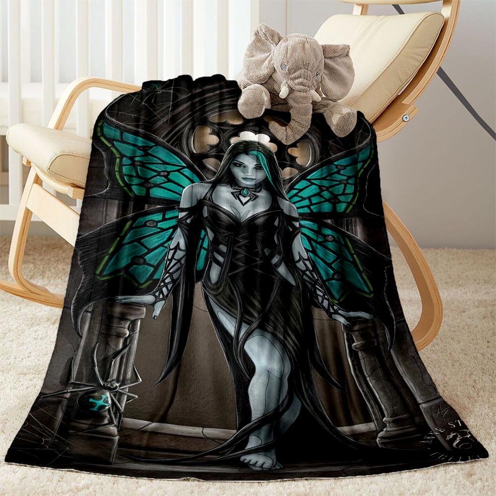 Gothic Style Blanket Soft & Cozy Perfect for Seaside Office Chair Couch for All Occasions Warmthful Decor Suitable for Gifting Relatives and Friends