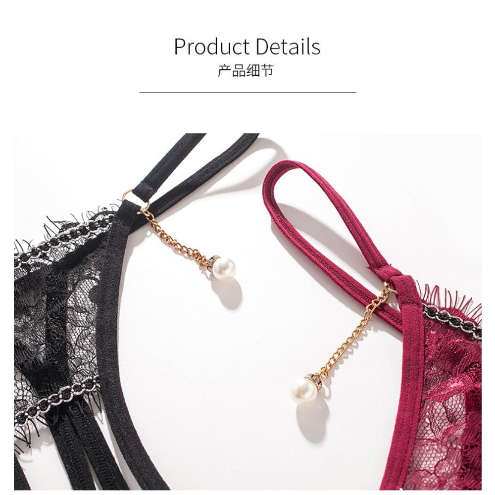 Sexy Transparent Thong Eyelash Lace T Panties Women Plus Size Lace Panties G-string