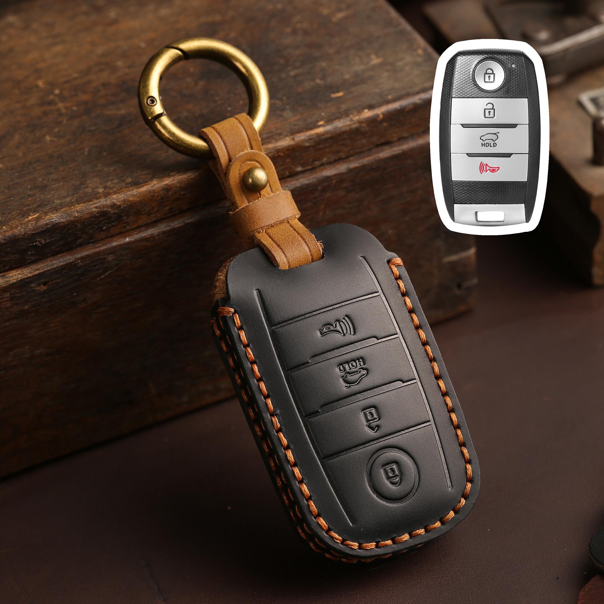 

Applicable Kia K3 car key case K4 Smart Run kx3 Yi Run kx57 key case CROSS Sorento K5 leather