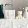 3D Sitting Bear Silicone Candle Mold Cute Bear Aromatherapy Candle Making Mold DIY Soap Plaster Resin Casting Mould Home Decor