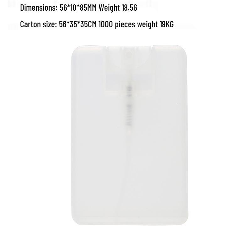 20ml Card Spray Bottle for Perfume, Disinfectant, or Water - Travel Refillable Press Type