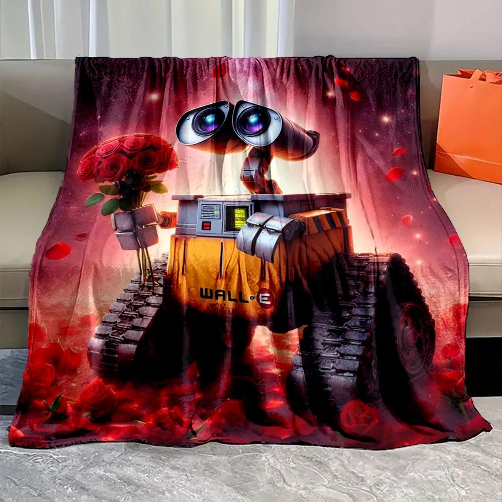1PC Robot Disney Walle Eve Printed Blanket for Home Travel Sofa Soft and Comfortable Blanket for Adults and Kids Holiday Gifts