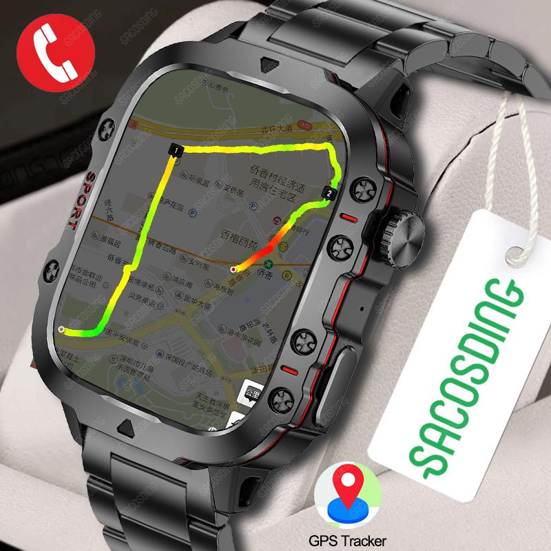 2024 Smart Watch 1.96 Inch Large Screen HD Bluetooth Call SOS Voice Assistant Men Women Smartwatch Sports Fitness Tracker