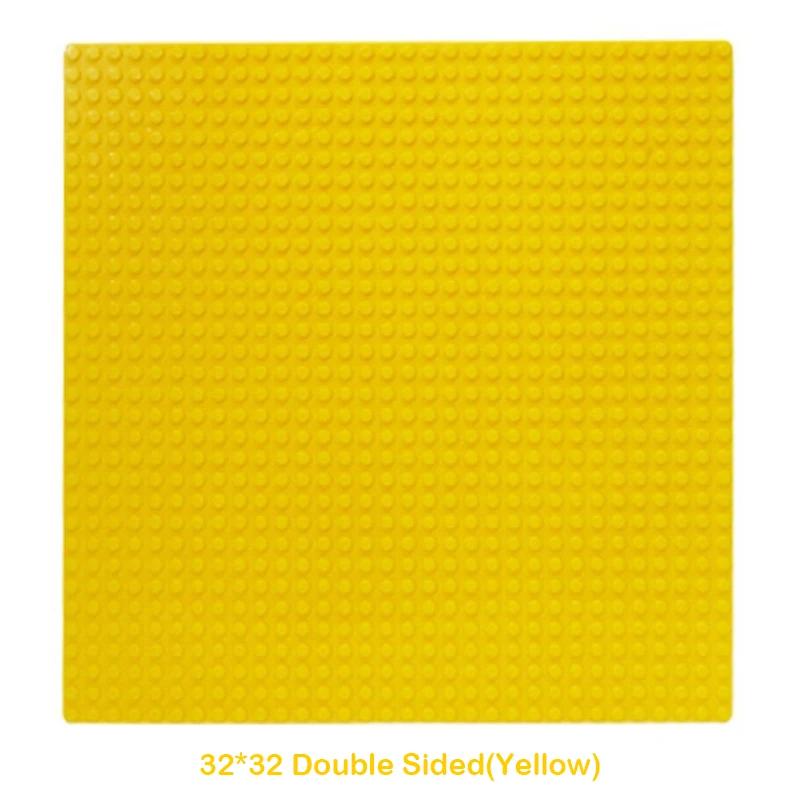 Double Sided 32X32 Dots Baseplate For Construction Brick 16X16 City Timeless Block Plates Diy Plastic Small Block Assembly Part Plaything