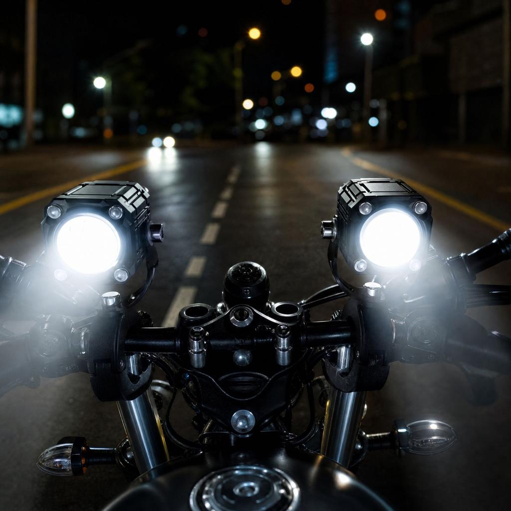 Headlight with Eye, Auxiliary Spotlight for E-bike and Scooter