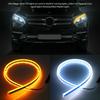 2Pcs 12V Led Guide Strip Headlight for Car Daytime Running Lights Turn Signal Bulb DRL Sequential Switchback 30cm/45cm/60cm