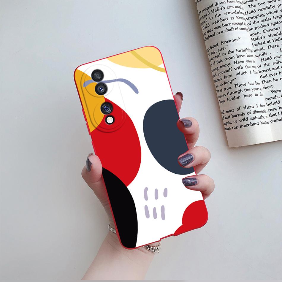

For Huawei Honor 70 Case FNE-AN00 FNE-NX9 Stylish Flower Cover Soft Silicone Phone Case For Honor70 Hono 70 Pro Plus Back Cover Honor 70