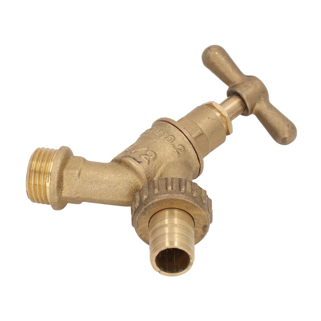 Irrigation Hose Bibb 12in Outlet 34in Inlet Brass Faucet High Strength Wear Resistant Hose Spigot