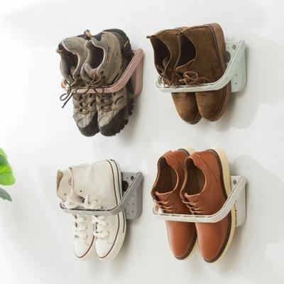 Folding Design Shoes Rack Self Adhesive Shoes Storage Rack Wall Mounted Rack Bathroom Storage