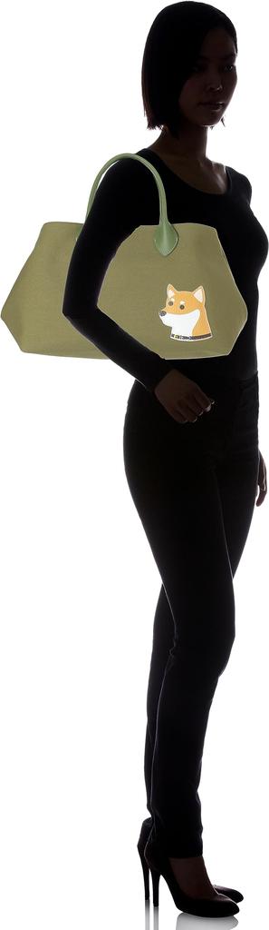 Kitamura Hund Handtasche P-0685 Khaki (Shiba Inu) [Grün] 33334