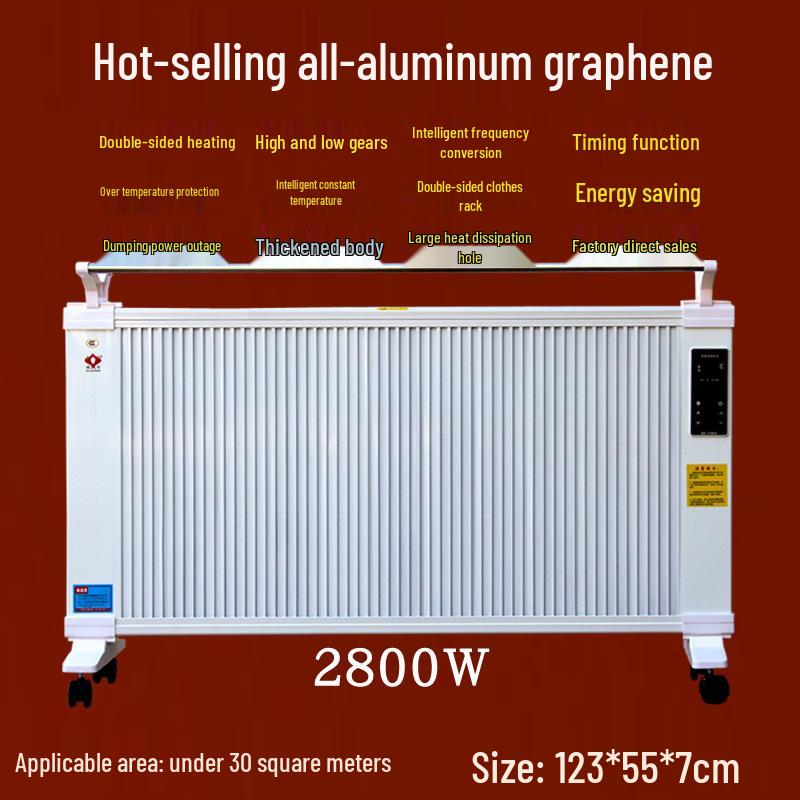 Energy-Efficient Graphene Wall-Mounted Heater for Large Areas