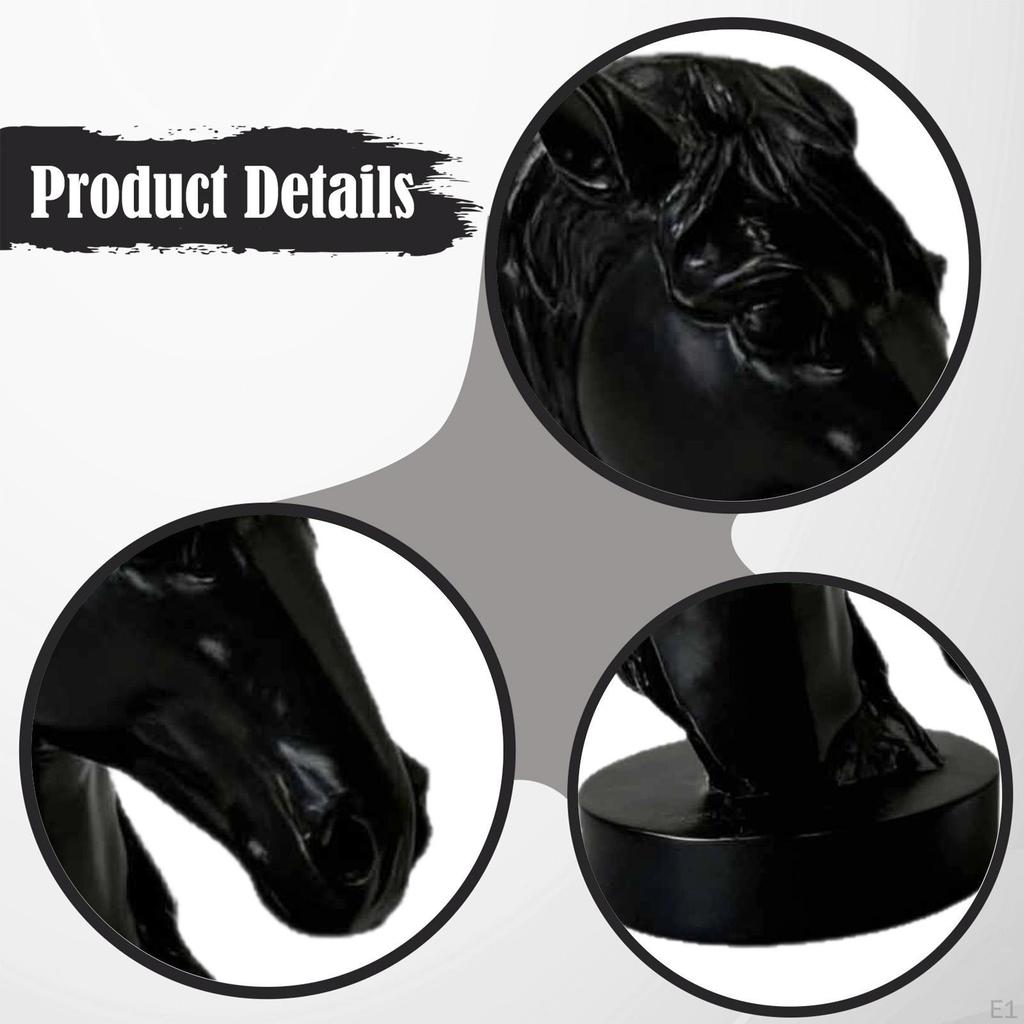Horse Figurine Statue Desk Animal Sculpture Ornament Resin Material Artistic Collectible Centerpiece