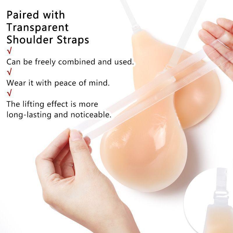 Silicone Teardrop Lifting Nipple Covers: Halter Neck, Invisible, Anti-Sag, Seamless, Spoon-Shaped Gathering Bra In Stock