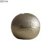 Creative Hammer Pattern Ceramic Vase Round Flower Pots Desk Decoration Flower Arrangement Floral Vases Room Aesthetic Decor