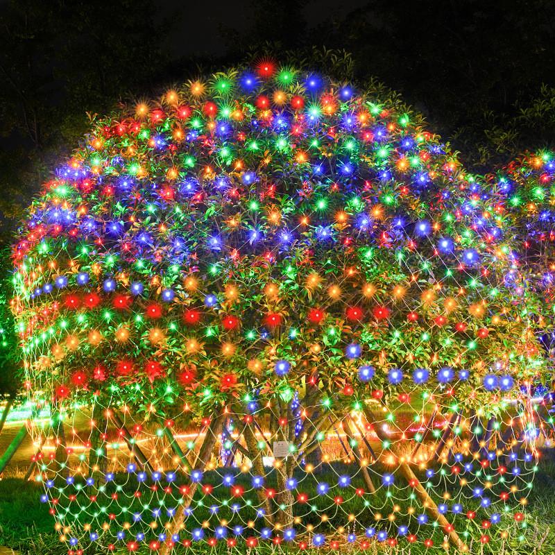 Light Colored Mesh String Rain Protection Christmas Decoration Courtyards For
