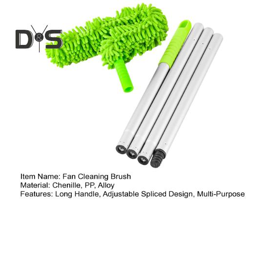 Ceiling Fan Cleaning Brush with 140cm/170cm Long Handle Adjustable Length Flexible Fan Blade Dust Remover