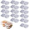 Sauce Container for Snacks Takeout Camping Double Compartment Condiment Holders Picnics Dip Storage Organizers