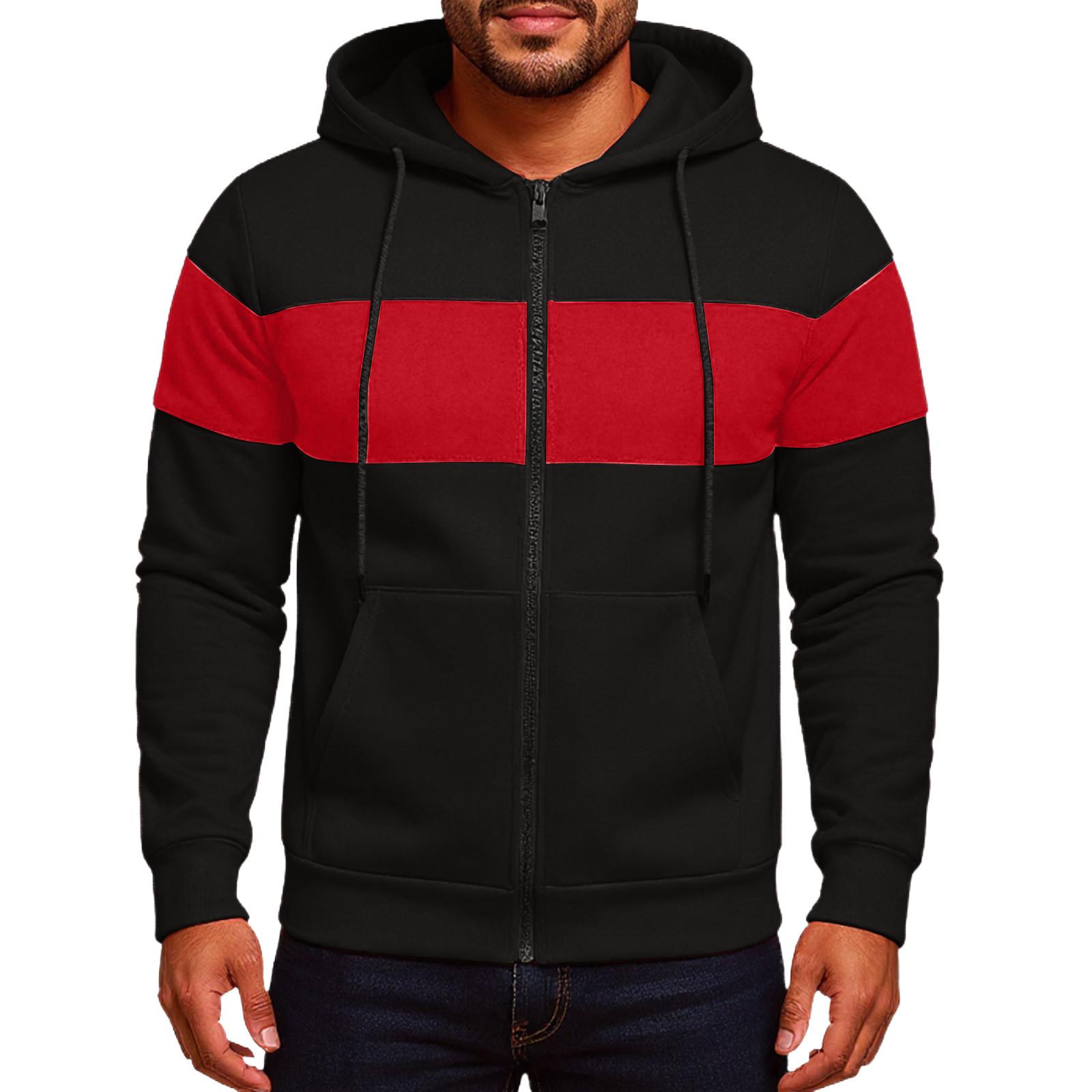 

Мужская куртка на молнии, повседневная куртка-кардиган в стиле ретро с длинными рукавами XL красный