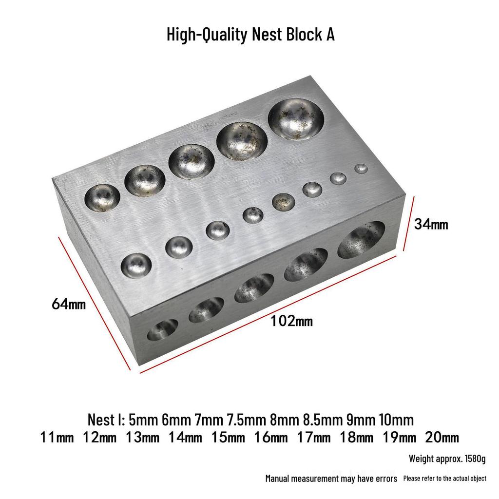Multifunctional Jewelry Polishing & Grinding Tools: Square, Round, Irregular Shapes in Gold, Silver, Copper.