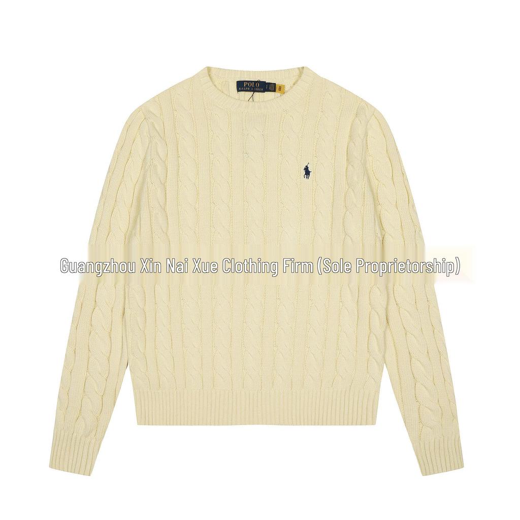 Hochwertiger Ralph RL Klassischer Unisex Strickpullover