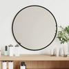 Vidaxl Wall Mirror, Black, Ø 40 Cm, Round