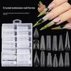 70/140/150 Peças Nailpop Sistema Duplo Moldes para Unhas Extensão Pontas de Unha Postiça Moldes Superiores Para Unhas Molde de Construção com Gel Ferramentas de Arte
