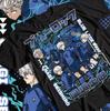 Anime Manga Nagi T-Shirt Blue Lock Kunigami Rin Itoshi Meguru Shirt Schwarz Unisex T-Shirt