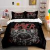 "Slayer Logo Black Bedding Set" Bedding Duvet Cover Set Duvet Cover Pillowcases  (1 * Duvet Cover 2 * Pillowcases, Without Duvet Insert)
