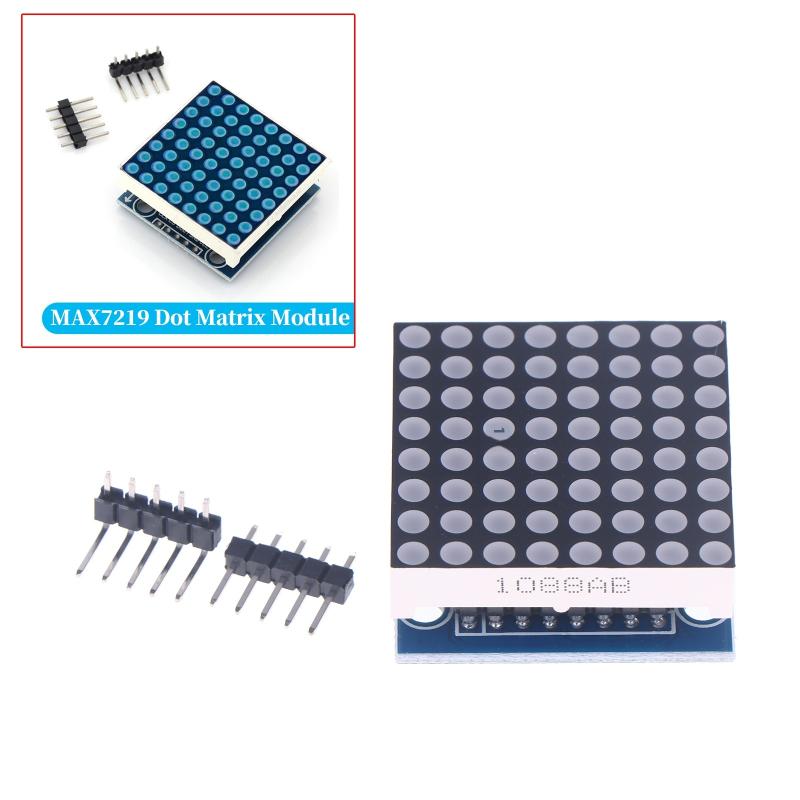 1Pc Max7219 Dot Matrix Module Led Module Display Module Support Cascading Control Mcu Control Driver